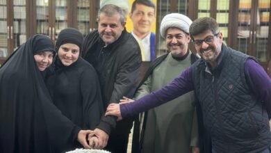 صورة توضيحية - الشيخ النابلسي يُكرّم أم البنين زيد ضاهر في مجمّع السيدة الزهراء صيدا