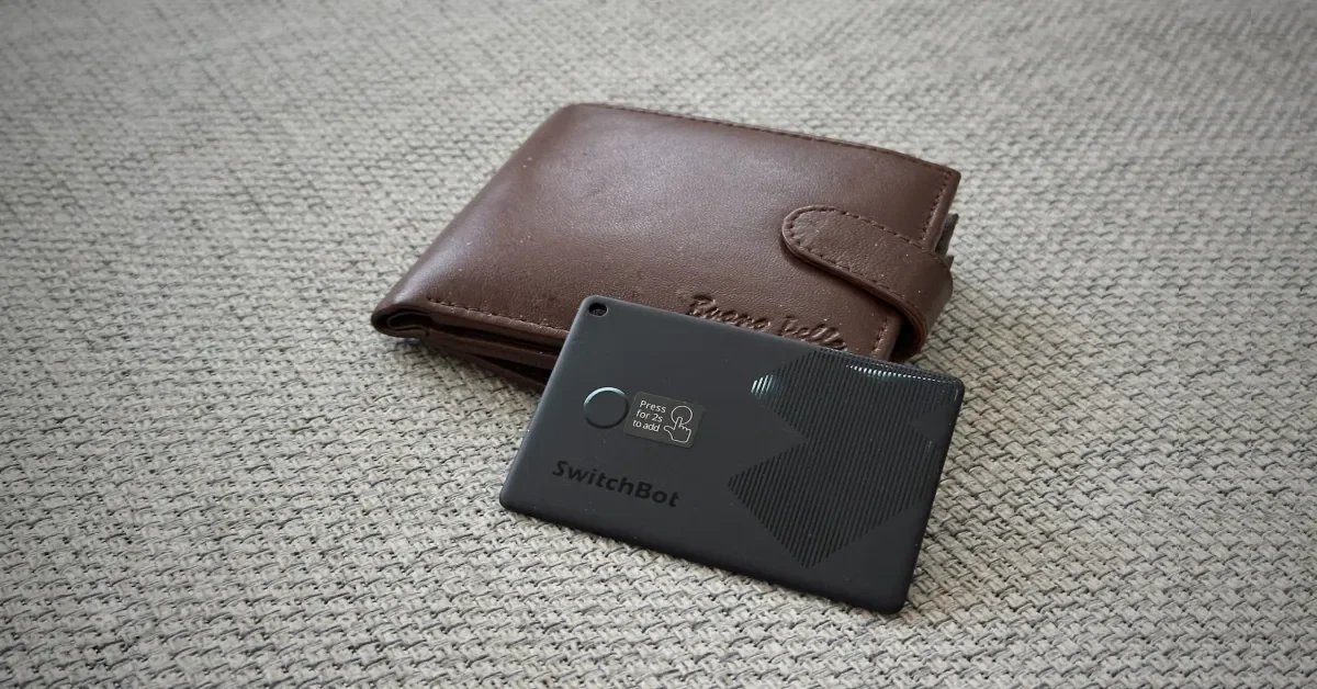 صورة مميزة: ابحث عن محفظتك المفقودة باستخدام جهاز iPhone ال بك باستخدام بطاقة SwitchBot Wallet Finder