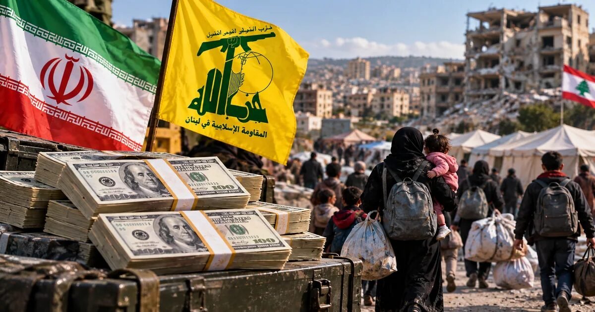تقرير عن تمويل إيراني مزعوم لحزب الله لمساعدة النازحين اللبنانيين…