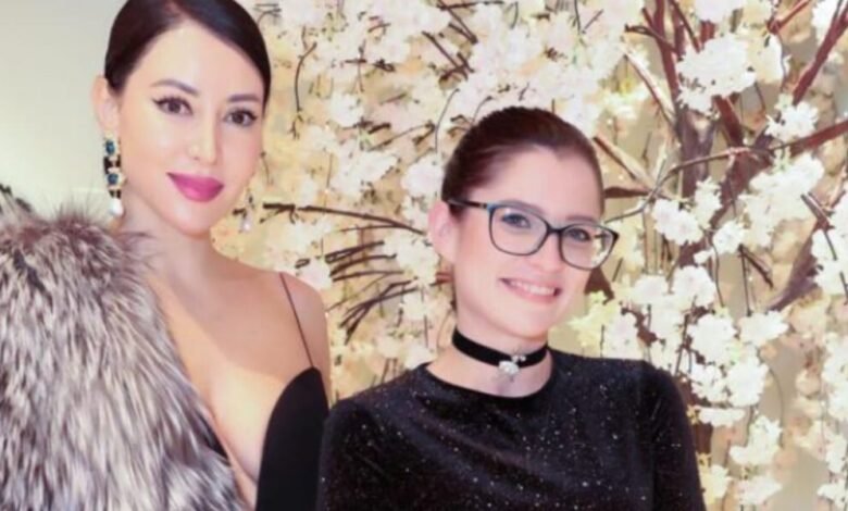 Supermodel Nesrin Sanad Sizzles In Gorgeous Black Dress At Amber Niche Ceremony